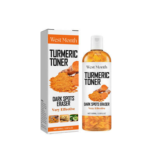 West&Month 100ml Turmeric Face Toner Pore Minimizer Exfoliator Reducing Acne Brightening Dark Spot Remove Facial Hydrating Toner